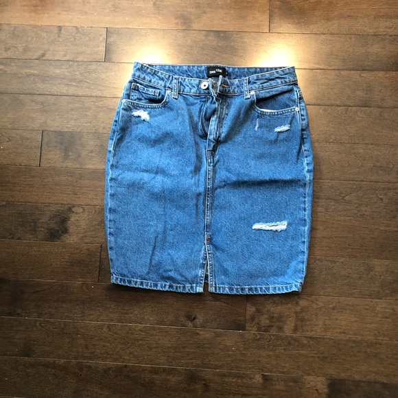 FRANK AND OAK DENIM SKIRT - Picture 1 of 3